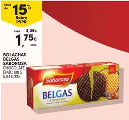 Continente Bolachas belgas saborosa chocolate promoção