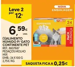 Continente Alimento Humido P/ Gato Continente Pet promoção