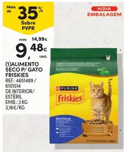 Continente alimento seco p/ gato friskies promoção