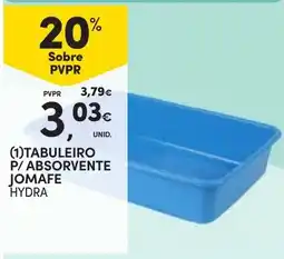 Continente tabuleiro p/ absorvente jomafe hydra promoção