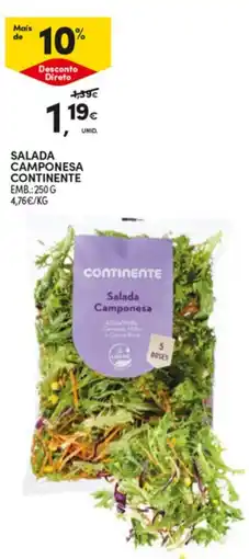 Continente Salada camponesa continente promoção