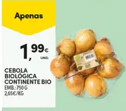 Continente Cebola biológica continente bio promoção