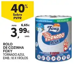 Continente Rolo de cozinha foxy tornado azul promoção