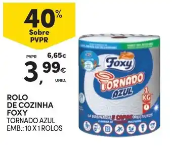 Continente Rolo de cozinha foxy tornado azul promoção
