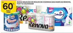 Continente rolos de cozinha das marcas renova, foxy e colhogar promoção