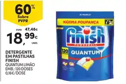 Continente Detergente em pastilhas finish quantum promoção