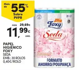 Continente Papel higiênico foxy seda promoção