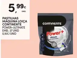 Continente Pastilhas máquina loiça continente power+ ultimate promoção