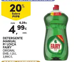 Continente Detergente manual p/ loiça fairy original promoção