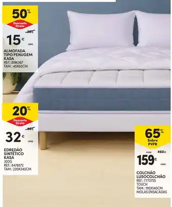 Continente Almofada tipo penugem kasa promoção