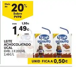 Continente Leite achocolatado ucal promoção