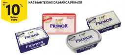 Continente manteigas da marca primor promoção