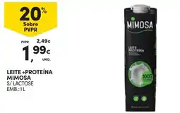 Continente Leite + proteína mimosa s/ lactose promoção