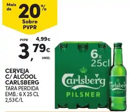 Continente Cerveja c/ alcool carlsberg promoção