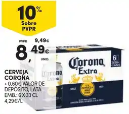 Continente Cerveja corona promoção
