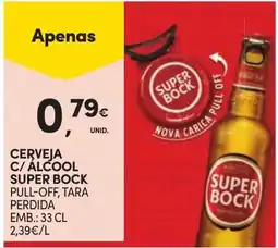 Continente Cerveja c/ álcool super bock promoção