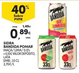 Continente Sidra bandida pomar promoção