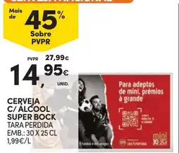 Continente Cerveja c/ álcool super bock promoção