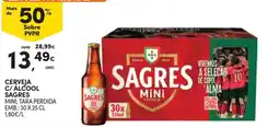 Continente Cerveja c/ álcool sagres mini promoção