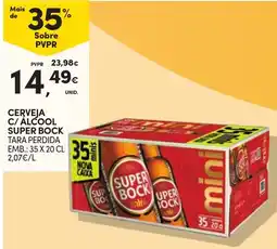 Continente Cerveja c/ álcool super bock promoção