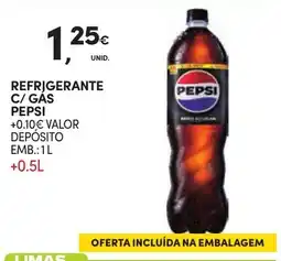 Continente Refrigerante c/ gas pepsi promoção