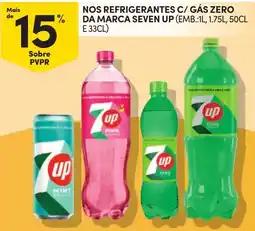 Continente nos refrigerantes c/ gás zero da marca seven up promoção