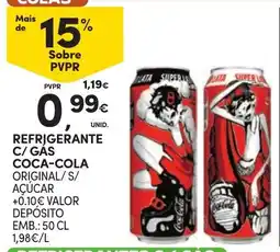 Continente Coca-Cola original promoção