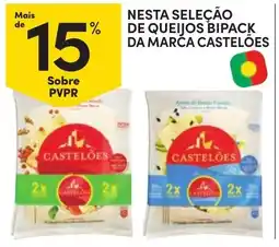 Continente queijos bipack da marca castelões promoção
