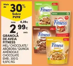 Continente Granola de aveia fitness promoção
