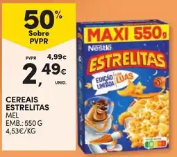 Continente Cereais estrelitas mel promoção