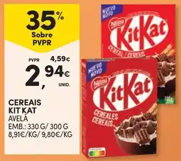 Continente Cereais kit kat avelã promoção