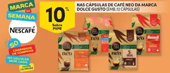 Continente Cápsulas de café neo da marca dolce gusto promoção