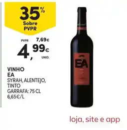 Continente Vinho Ea Syrah, Alentejo, Tinto promoção