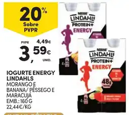 Continente Iogurte energy lindahls promoção