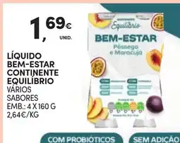 Continente Líquido bem-estar continente equilíbrio vários sabores promoção