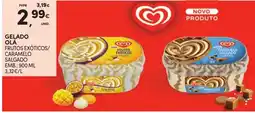 Continente Gelado olá frutos exóticos / caramelo salgado promoção