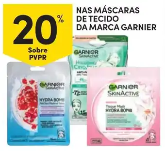 Continente máscaras de tecido da marca garnier promoção