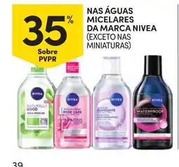 Continente Águas micelares da marca nivea promoção