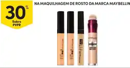 Continente maquilhagem de rosto da marca maybelline promoção