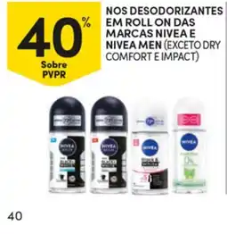Continente Nivea desodorantes em roll on promoção