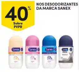 Continente nos desodorizantes da marca sanex promoção