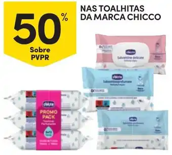 Continente toalhitas da marca chicco promoção