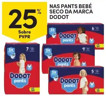 Continente Nas pants bebé seco da marca dodot promoção