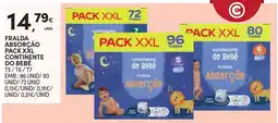 Continente Fralda absorção continente do bebé promoção