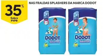 Continente fraldas splashers da marca dodot promoção