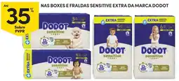 Continente boxas e fraldas sensitive extra da marca dodot promoção