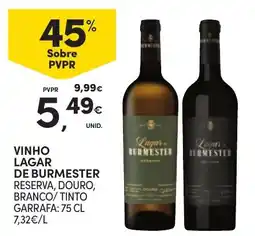 Continente vinho lagar de burmester reserva promoção