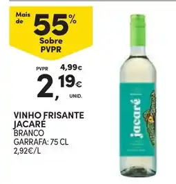 Continente vinho frisante jacaré branco promoção