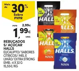 Continente Rebuçados s/ açúcar halls promoção