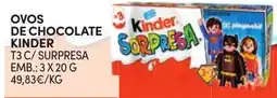 Continente Ovos de chocolate kinder promoção